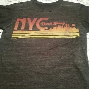 NYC Don't Sleep Graphic T Shirt B7
